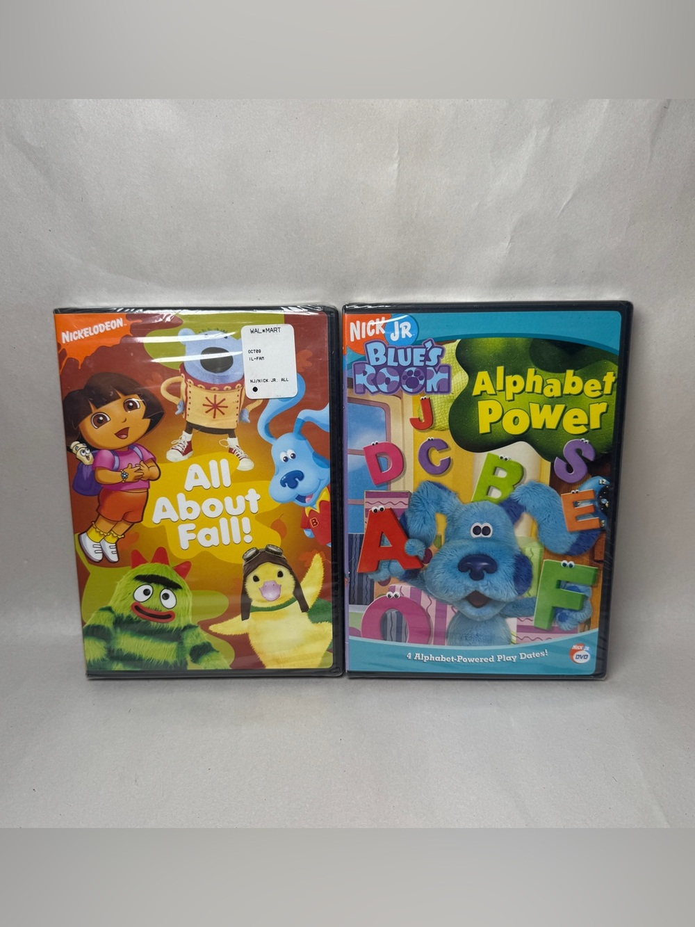 SEALED Nick Jr DVD Lot Dora All About Fall + Blue’s Room Alphabet Power OOP